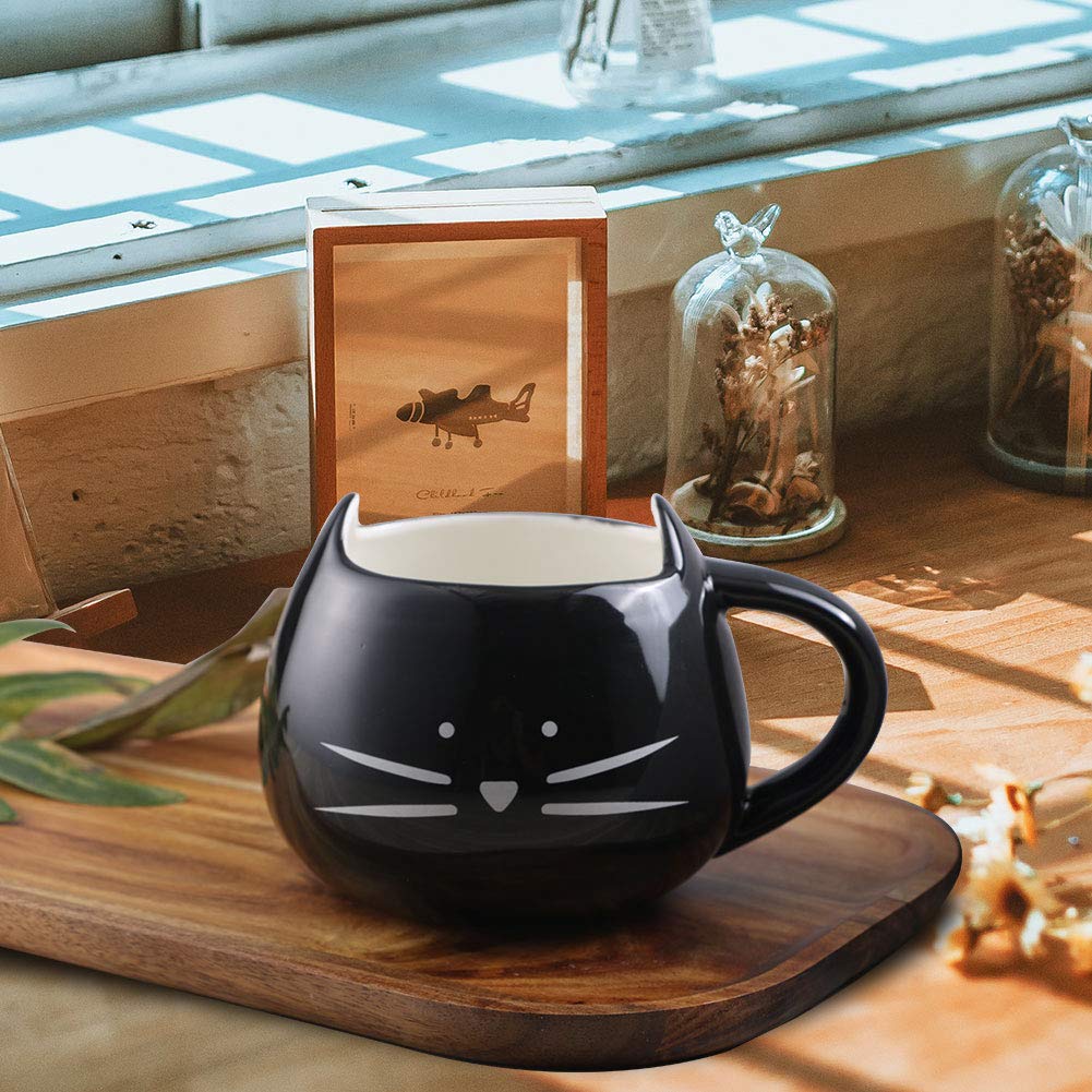 Koolkatkoo Cute Cat Coffee Mug for Cat Lovers Women Girls Ceramic Kitt